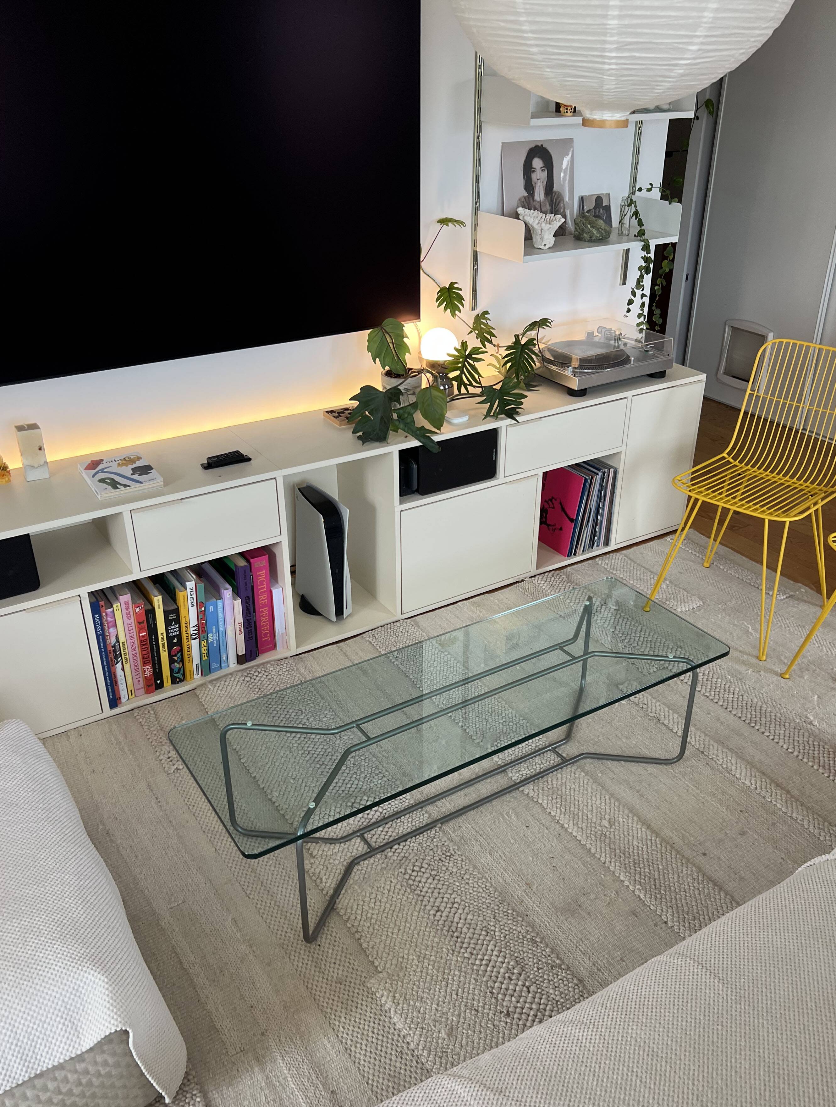 Table basse design moderniste (Style Bauhaus / Space Age)