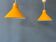Set (2) of vintage yellow metal pendants
