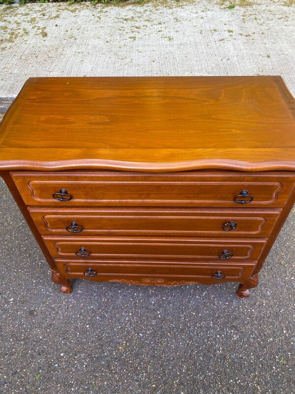 Commode Bibus Louis XV en bois massif des années 60