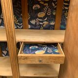 Parisian art deco wardrobe solid raw oak 1930