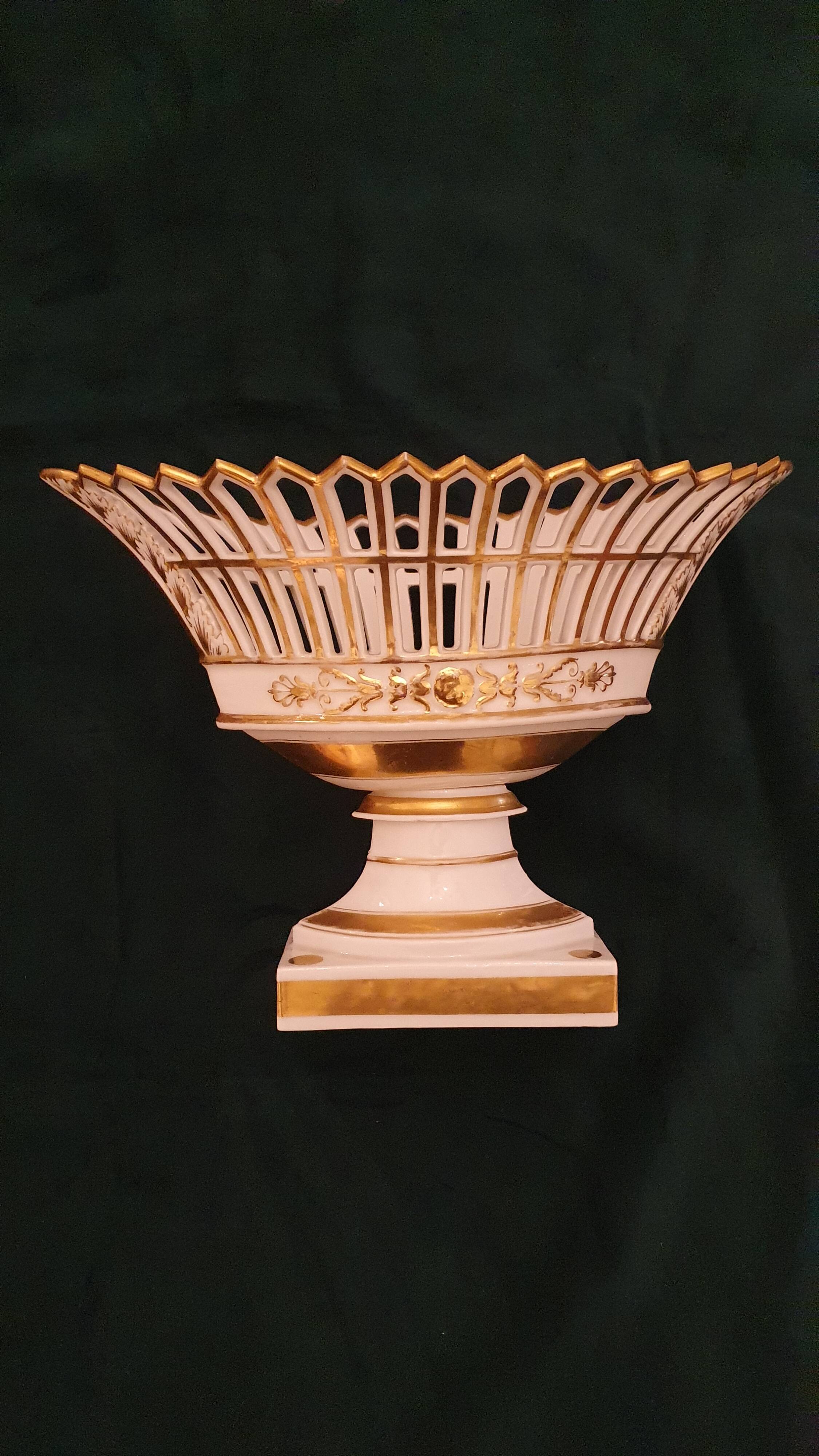 Large footed bowl in 19th century Empire style