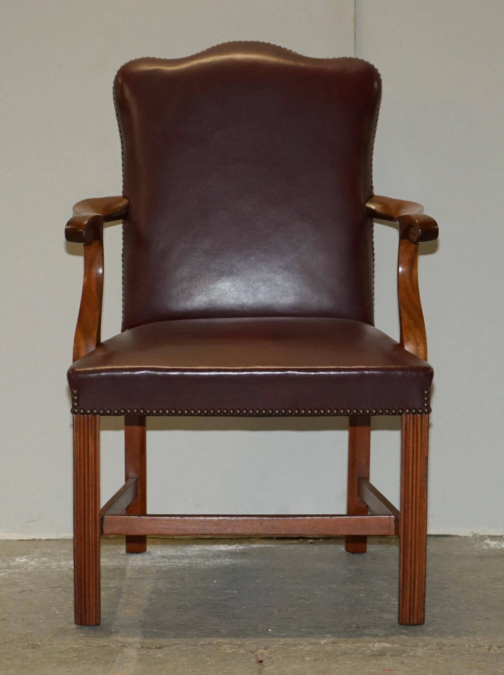 Carver office chair in Spencer House leather