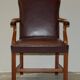 Carver office chair in Spencer House leather