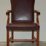 Carver office chair in Spencer House leather