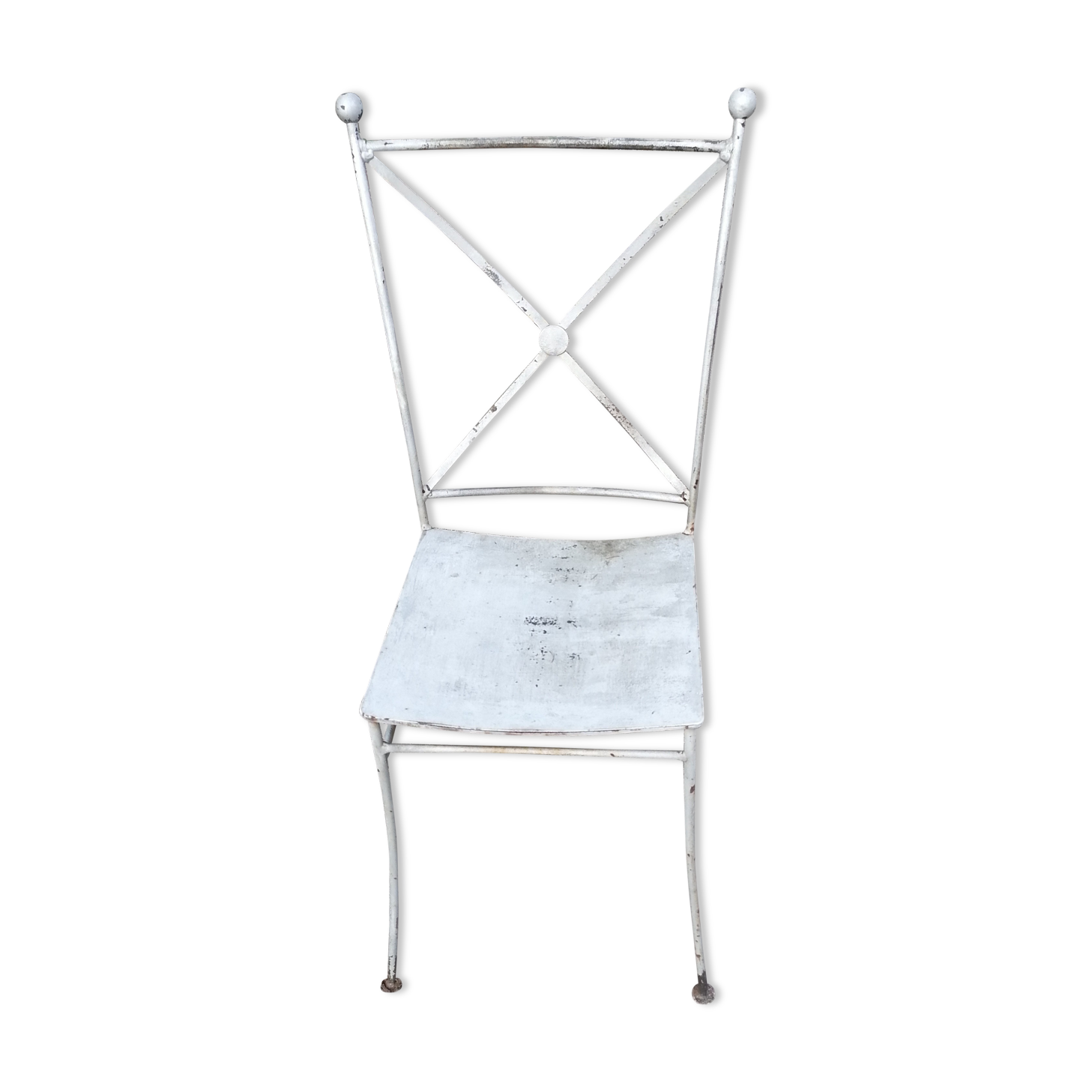 Chaise de jardin fer forgé
