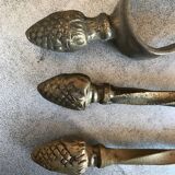 Solid brass fireplace mantelpiece