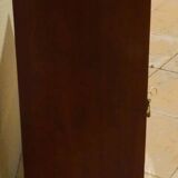 Mahogany veneer display case, opening with a door and a drawer, Louis XVI style - Very good condition