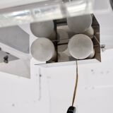 Perspex desk lamp and 1970s metal Jacques Charpentier