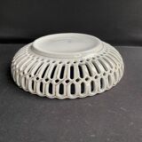 Openwork porcelain bowl with hand decoration – Von Schierholz manufactory in Plaue