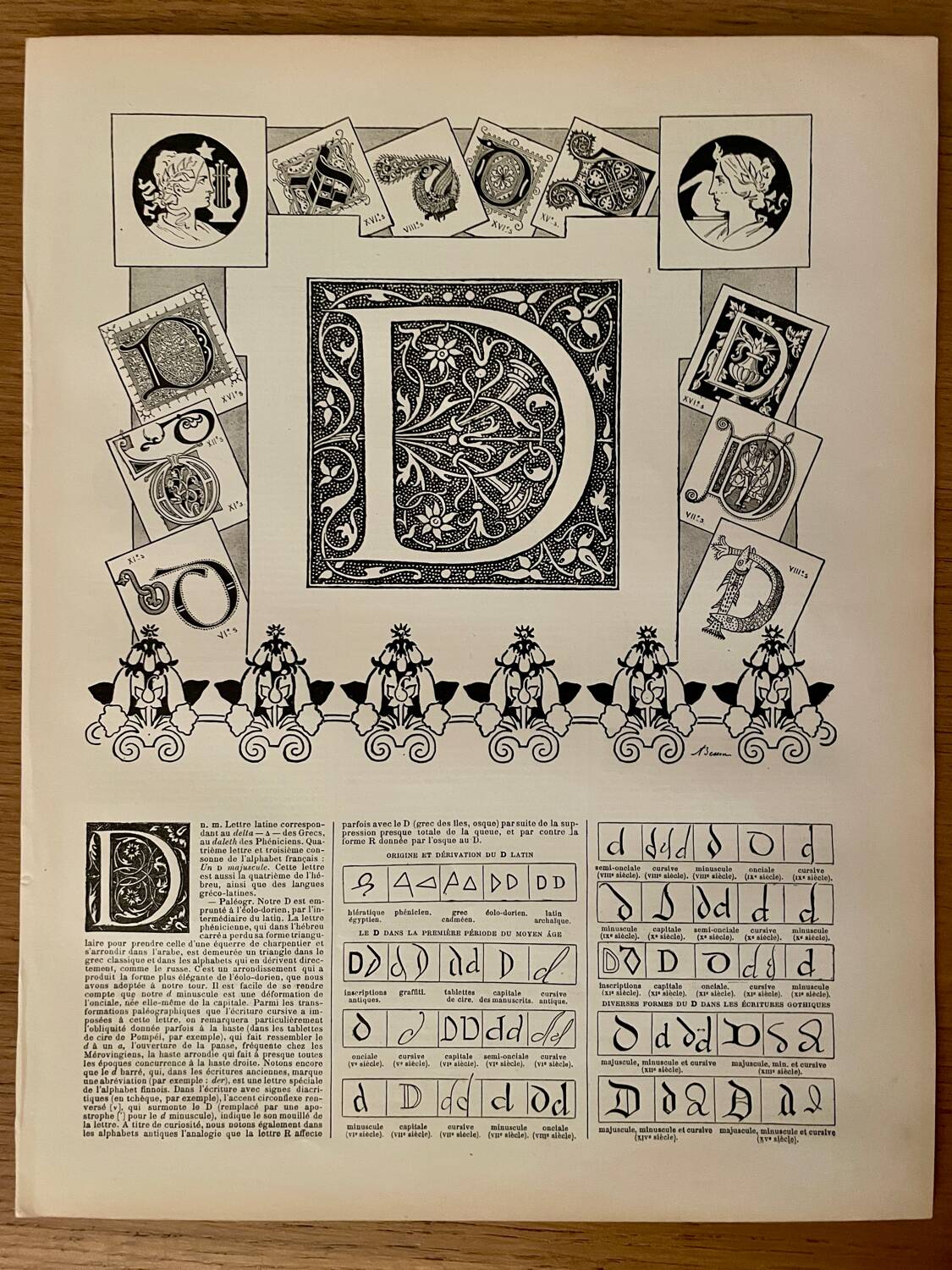 Réservé Clarisse - Lot de 3 lithographies lettres - 1900