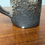 Brutalist Carafe Vase West German in Fat Lava Ceramic from the 1960s by Jopeko