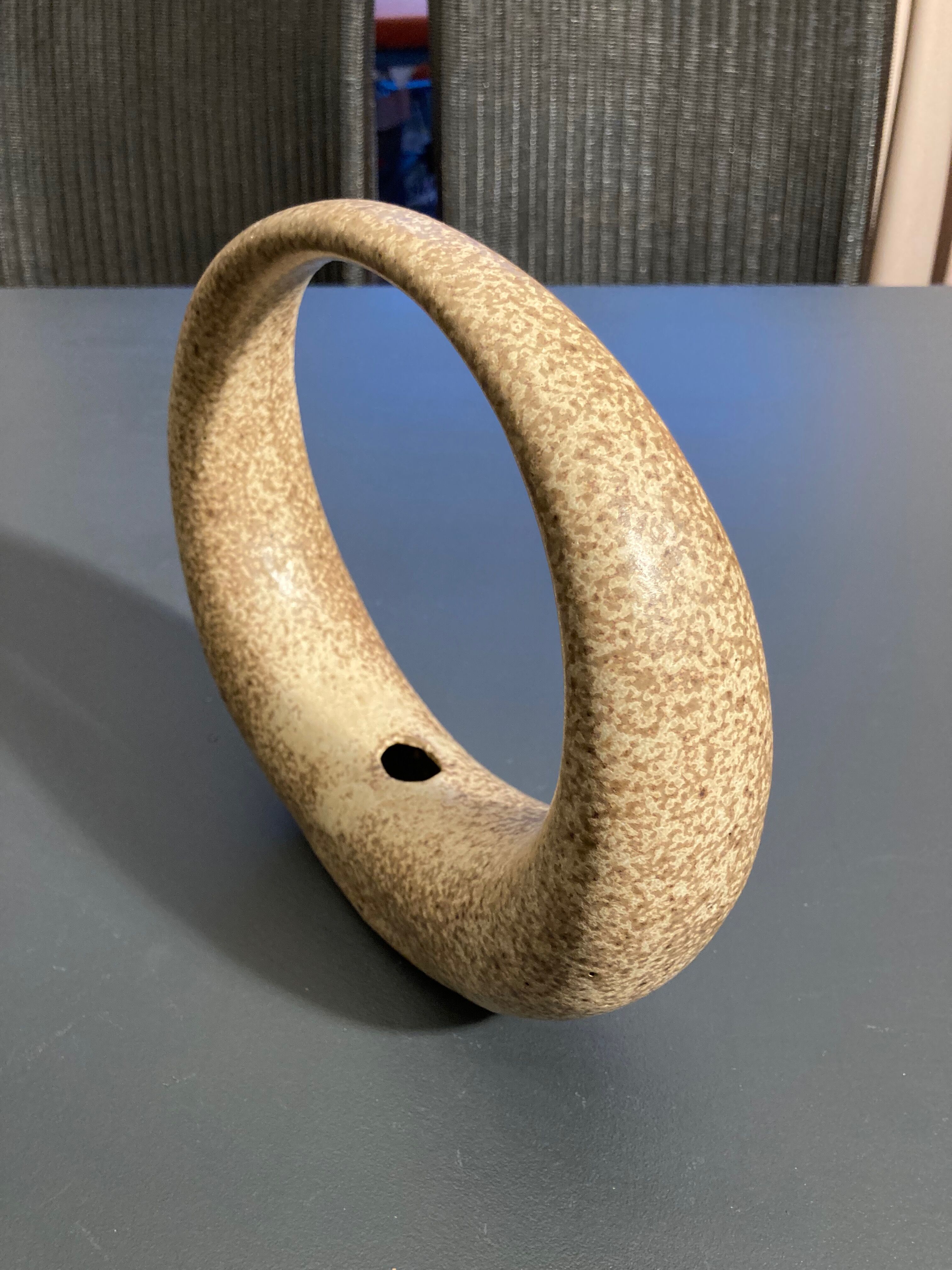 Vintage stoneware soliflore ring