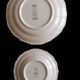 2 earthenware plates from Gien, paradise birds.