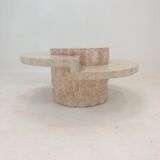 Magnussen Ponte Mactan Stone or Fossil Stone Coffee Table, 1980s