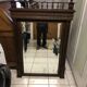 Bevelled mirror in Henri II style 128x88 cm
