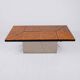 Table basse bar en loupe d'orme, Paul Michel pour Roche Bobois, 1980s