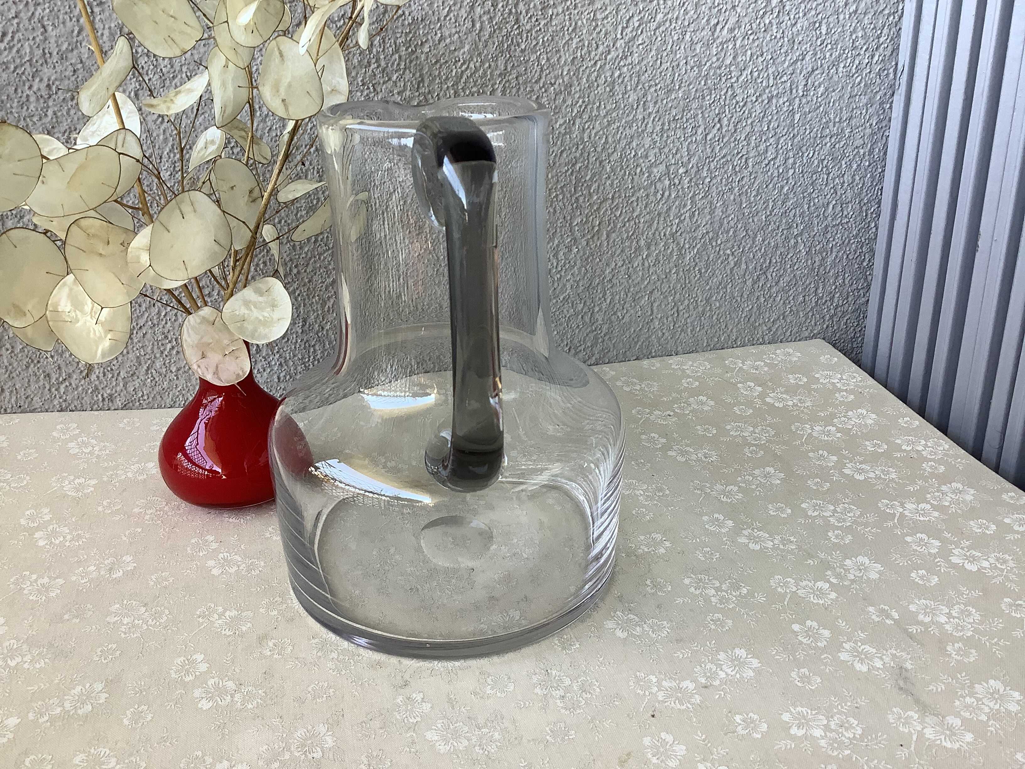 Design blown glass decanter