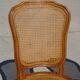 Paire de chaises en bois et cannage style Louis XV