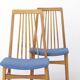 2 of 6 Vintage Dining Chairs, 1960s German Design, Mid Century Modern Beech