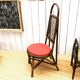 Set of four rattan chairs