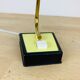 Opaline brass casserole lamp 50s