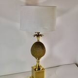 Brass Pineapple Lamp 1970 vintage France