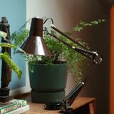 Vintage 1970s architect brown desk lamp