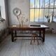 Rustic farmhouse table, solid oak, 2m