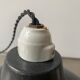 Lot 2 old industrial enamelled suspensions 30 cm