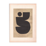 Collage on Antique Papers C440 signed Eawy