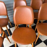 Series of 8 Pegase chairs by Baumann