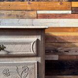 Solid oak buffet - sandblasted - late 18th century