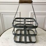 Antique zinc bottle holder