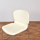 SM400K White Swing Chair by Gerd Lange for Drabert, Set of 4, 1980s
