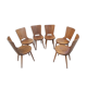 Lot de 3 chaises Baumann modèle dove