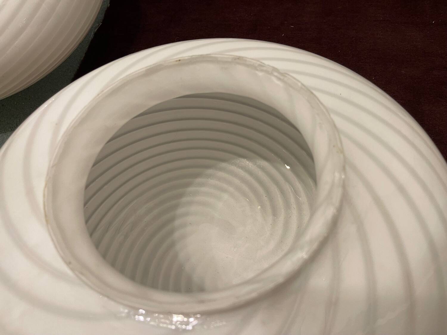 Murano Glass Flushmount Lights Set of 2