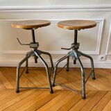 Pair of workshop stools