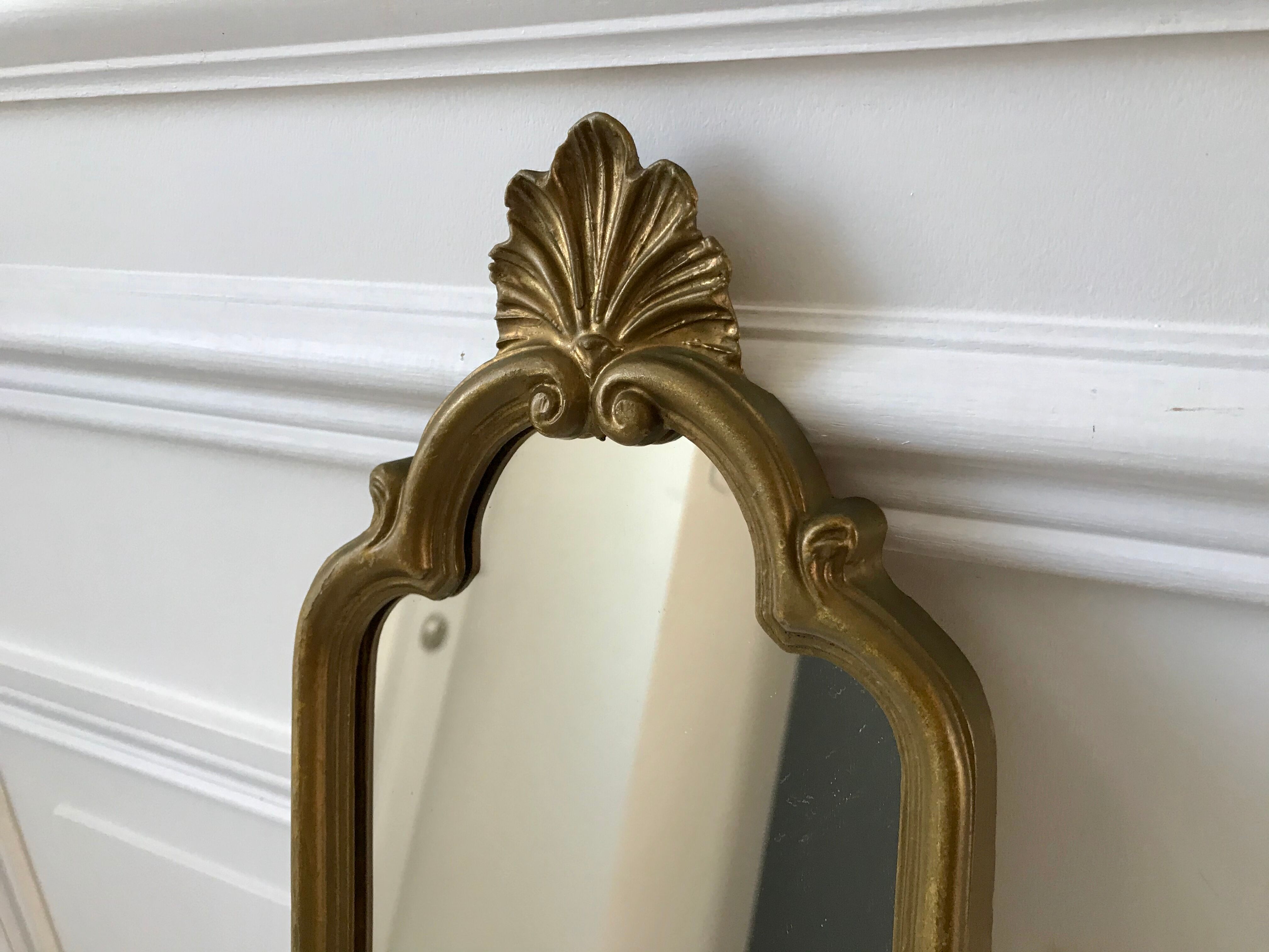 Mirror in gilded wood 40s-50s