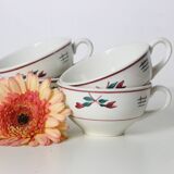 Set of 4 cups, vintage, French