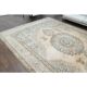 1960s Vintage Persian Handmade Wool Cotton Beige Area Rug 290x385