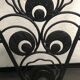 Porte parapluie époque art déco en fer forgé noir