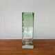 Brutalist glass block vase from the mid-century space age, 1960s
