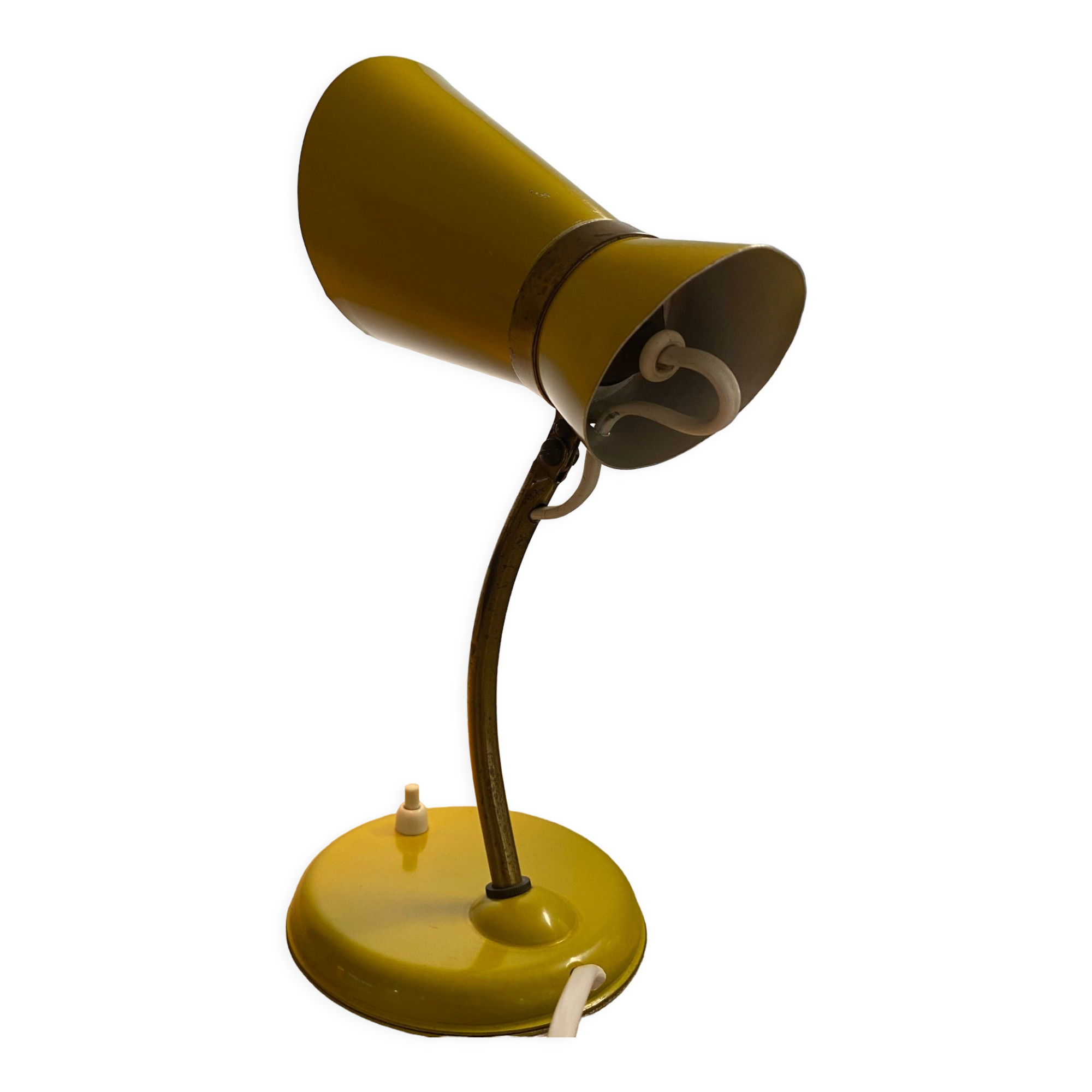 Yellow diabolo lamp