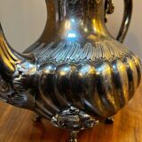 Silver-plated metal teapot