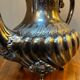 Silver-plated metal teapot