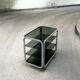 Service 1970 smoked glass chromed metal