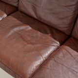 Danish leather sofa set by Arne Wahl Iversen for Komfort