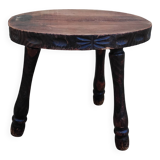 Old vintage oval tripod stool