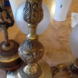 Lustre en bronze et laiton