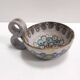 Gray Fat Lava Earthenware Catchall / Videpoche by Lino Zaramella, Signed